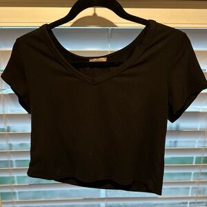 Black Cropped Tee